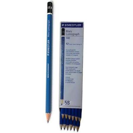 Lápices Staedtler Lumograph Set 5B 2 mm (12 Unidades)