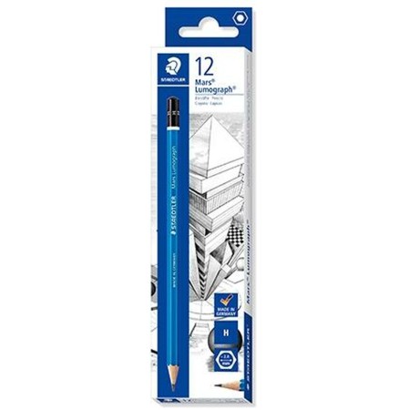 Lápices Staedtler Lumograph Set 2 mm H (12 Unidades)