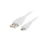 Câble USB vers micro USB Lanberg CA-USBM-10CC-0018-W Blanc 1,8 m (1 Unité)