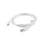 Cable USB a micro USB Lanberg CA-USBM-10CC-0018-W Blanco 1,8 m (1 unidad)