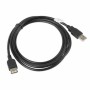 Cable Alargador USB Lanberg CA-USBE-10CC-0018-BK Negro 1,8 m Macho/Hembra (1 unidad)