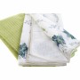 Ensemble de Chiffons DKD Home Decor ‎Botanic Vert Fibre Gris clair (2 pcs)