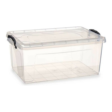 Boîte de rangement avec couvercle Transparent Plastique 22 L (Reconditionné A)