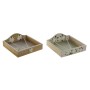 Porte-serviettes DKD Home Decor Métal Bois MDF (2 pcs)