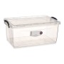 Boîte de rangement avec couvercle Transparent Plastique 22 L (Reconditionné A)