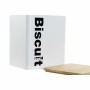 Boîte DKD Home Decor Biscuit Métal Bambou (13.8 x 13.8 x 16.5 cm)