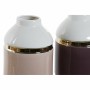 Vase DKD Home Decor Lila Grès Mauve Glam (12 x 12 x 18.5 cm) (2 pcs)