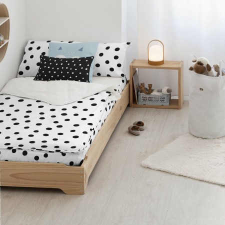 Couette Kids&Cotton Kibo Noir 90 x 200 cm 90 x 1 x 200 cm