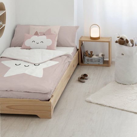 Couette Kids&Cotton Nadir Rose 90 x 200 cm 90 x 1 x 200 cm