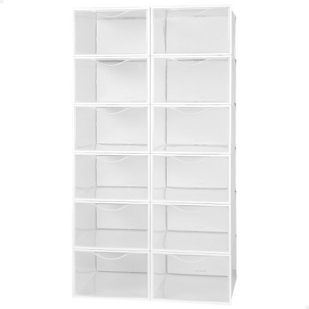 Boîte à chaussures empilable Max Home Blanc 12 Unités (Reconditionné B)