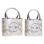 Cache-pot DKD Home Decor Rose Métal (2 pcs)