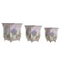 Cache-pot DKD Home Decor Métal Lila (3 pcs)