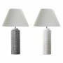 Lampe de bureau DKD Home Decor Blanc Noir Beige Polyester Résine (2 pcs) (45 x 45 x 73 cm)