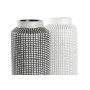 Vase DKD Home Decor Blanc Noir Résine (2 pcs) (16 x 16 x 63 cm)