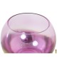 Bougeoir DKD Home Decor Rose Métal Verre Doré (19 x 19 x 20.5 cm)