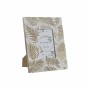 Cadre photo DKD Home Decor Verre Marron Blanc Bois de manguier Tropical Feuille d'une plante (20 x 1,8 x 25,5 cm)