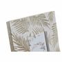 Cadre photo DKD Home Decor Verre Marron Blanc Bois de manguier Tropical Feuille d'une plante (20 x 1,8 x 25,5 cm)