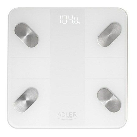 Balance Numérique de Salle de Bain Adler AD 8186w Blanc Verre trempé 180 kg