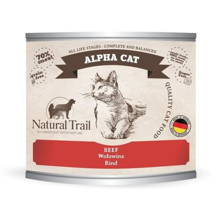 Aliments pour chat NATURAL TRAIL Alpha Cat Beef Viande de bœuf 200 g