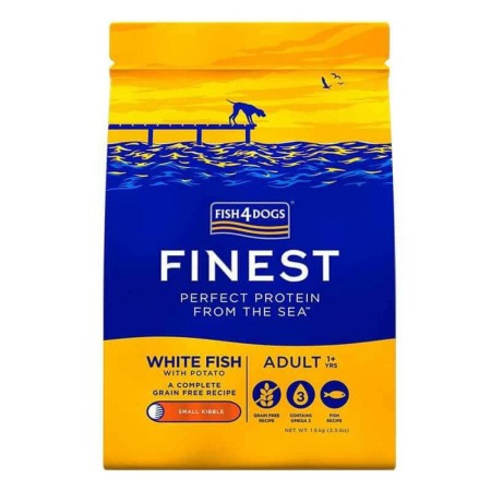 Pienso FISH4DOGS Finest Ocean White Fish 1,5 Kg