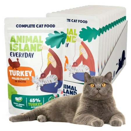 Aliments pour chat ANIMAL ISLAND Turkey 12 x 85 g