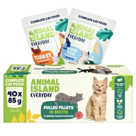 Comida para gato ANIMAL ISLAND Turkey 40 x 85 g