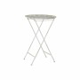 Table d'appoint DKD Home Decor Pliable Blanc Métal Doré (48 x 48 x 71 cm)