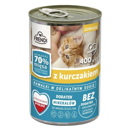 Aliments pour chat FRENDI Junior Poulet 400 g