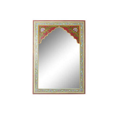 Miroir mural DKD Home Decor Rouge Bois MDF (40.5 x 1.5 x 56 cm)