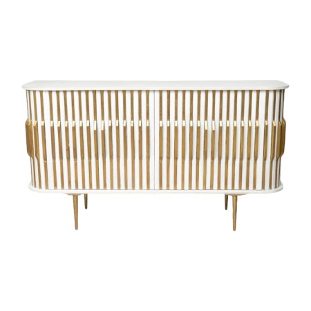 Buffet Romimex Blanc Doré Bois 152 x 84 x 40 cm