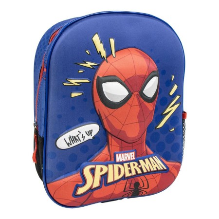 Mochila Escolar Spider-Man Azul 8 X 32 X 26 CM