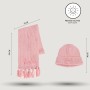 Gorro y Bufanda Barbie Rosa