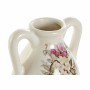 Vase DKD Home Decor Céramique Rose Blanc Shabby Chic (13 x 13 x 35 cm)