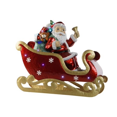 Adorno Navideño Home ESPRIT Rojo Multicolor Papá Noel 64 x 26 x 60 cm