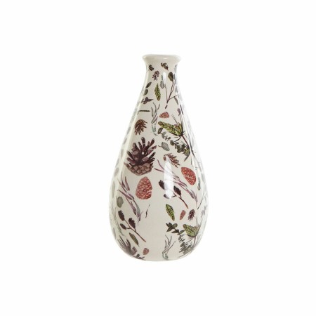 Vase DKD Home Decor Ananas Blanc Vert (13 x 13 x 26 cm)