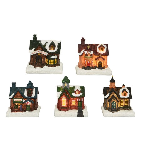 Adorno Navideño Lumineo Casita 8 x 6 x 9 cm