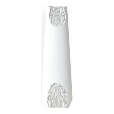 Vase DKD Home Decor Blanc Résine Abstrait (19 x 19 x 60 cm)