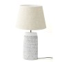 Lampe de bureau DKD Home Decor Blanc Lin Résine (35 x 35 x 58 cm)