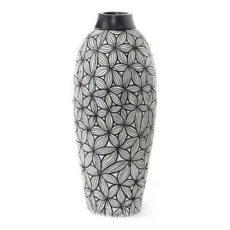 Vase DKD Home Decor Noir Résine Cottage (18 x 18 x 43 cm)