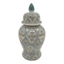 Vase DKD Home Decor Porcelaine Beige Bleu Arabe (18 x 18 x 30 cm)