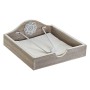 Porte-serviettes DKD Home Decor Eléphant Naturel Métal Blanc Bois MDF