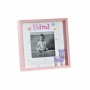 Cadre photo DKD Home Decor S3021814 Verre Rose Blanc Enfant Lama Bois MDF (18 x 4 x 18 cm)