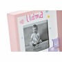 Cadre photo DKD Home Decor S3021814 Verre Rose Blanc Enfant Lama Bois MDF (18 x 4 x 18 cm)