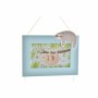 Cadre photo DKD Home Decor S3021822 Bleu Rose Blanc Ours Enfants Bois MDF (22 x 1,5 x 56 cm) (2 Unités)