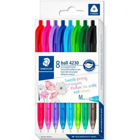 Set de Bolígrafos Staedtler 4230 M Multicolor 1 mm 8 Piezas