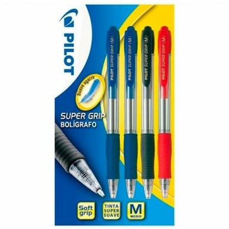 Set de Bolígrafos Pilot SUPERGRIP Multicolor (4 Piezas)