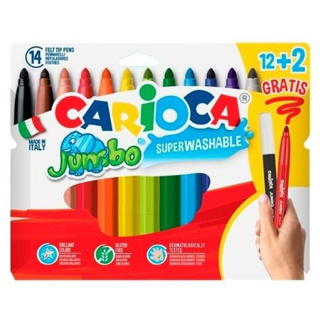 Set de Rotuladores Carioca Jumbo 14 Unidades