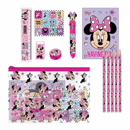 Ensemble de Papeterie Minnie Mouse Rose