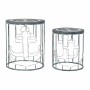 Set de 2 Tables Gigognes DKD Home Decor Bleu Blanc Métal Bois MDF (50 x 50 x 60 cm) (40 x 40 x 48 cm)