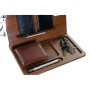 Organisateur DKD Home Decor Bureau Bois (30 x 19 x 6 cm)